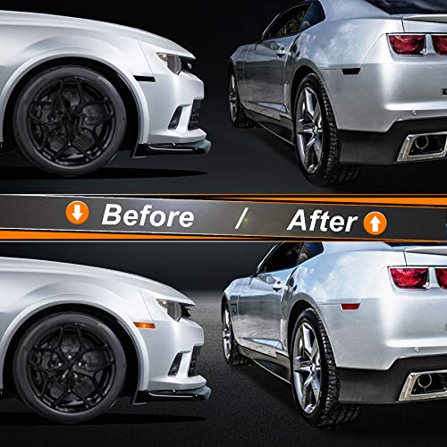 Blackout Vinyl Side Marker Light Wraps for Chevy Camaro 2010-2015 - Precut Overlay