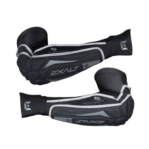 Exalt Paintball T3 Elbow Pads - Black/Grey - Small/Medium