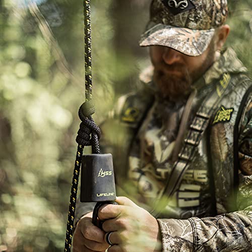 Hunter Safety System 30' Reflective Lifeline with Silent Climbing & Ground-to-Stand Fall Protection