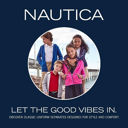 Nautica Girls' Navy Pleated School Uniform Skirt 3T with Undershorts & Pockets