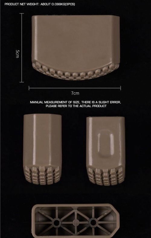 OAREA 3pcs Mag Protection Cover, Multi-Function Magazine Bottom Case for Rifle AR M4 5.56, Standard Magazine(BK)