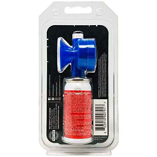 Marine Safety Air Horn, Very Loud Handheld Fog Horn, Mini Compressed Can 1.4oz for Boating and Walking Safety 1.4oz