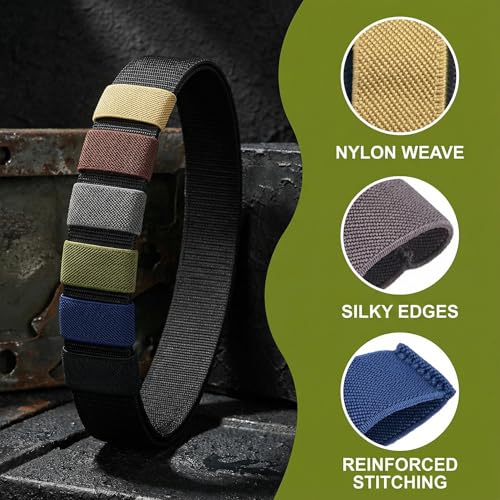 12 Pcs High-Elasticity Nylon Belt Keepers, Flexible Webbing Strap