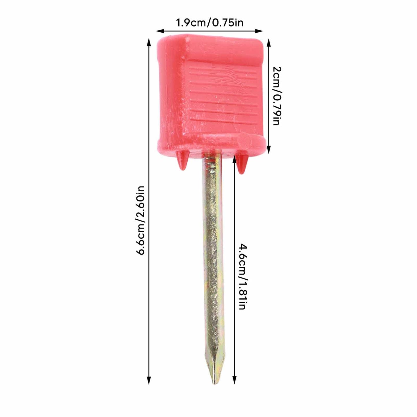 10pcs Archery Target Pins, Archery Target Nail, Archery Paper Target Face Pins, Manganese Steel Alloy Target Pins 5/16in Screw Thread Hunting Accessories, Durable Protable Pins for Fix Target Paper
