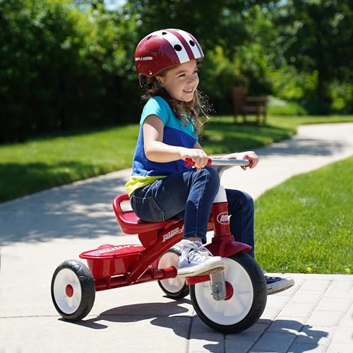 Kids Helmet for 2-5 Years Old - Red Matte Adjustable Toddler Safety Helmet