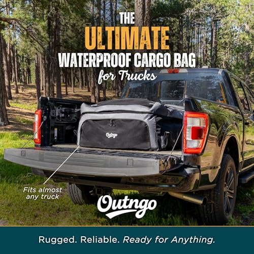 Outngo Waterproof Truck Bed Cargo Bag 38 Cu Ft Heavy-Duty Storage
