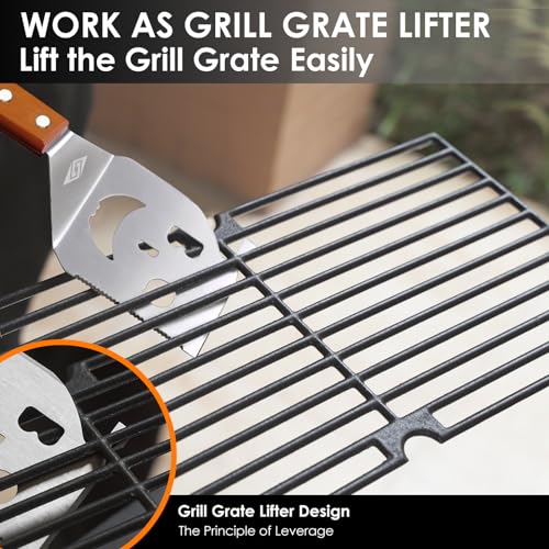7-in-1 Outdoor Grill Spatula for BBQ, Meat Tenderizer & Accessories