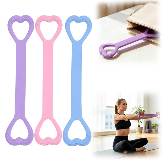 3PCS Resistance Bands Figure 8 Exercise Bands for Women, 2026 Elastic Bands for Working Out Arm Back Shoulder Training Elastic Ropes,Exercise Equipment for Yoga Pilates (3PCS)