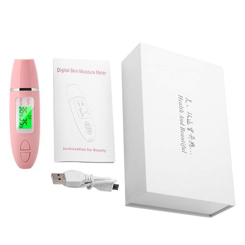 Semme Skin Hydration Tester, Skin Analyzer Machine Professional, Digital Skin Oil Sensor, Skin Analyzer Tester Water Oil Monitor LCD Display Monitoring Meter for Face and Body