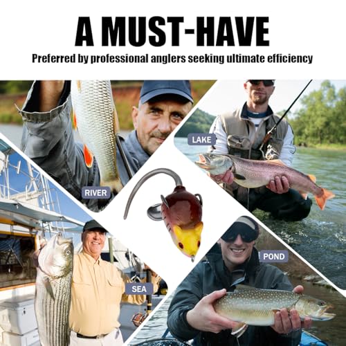 Soft Plastic Mouse Fishing Lure Pack with Tackle Box for Bass & Predator Fish