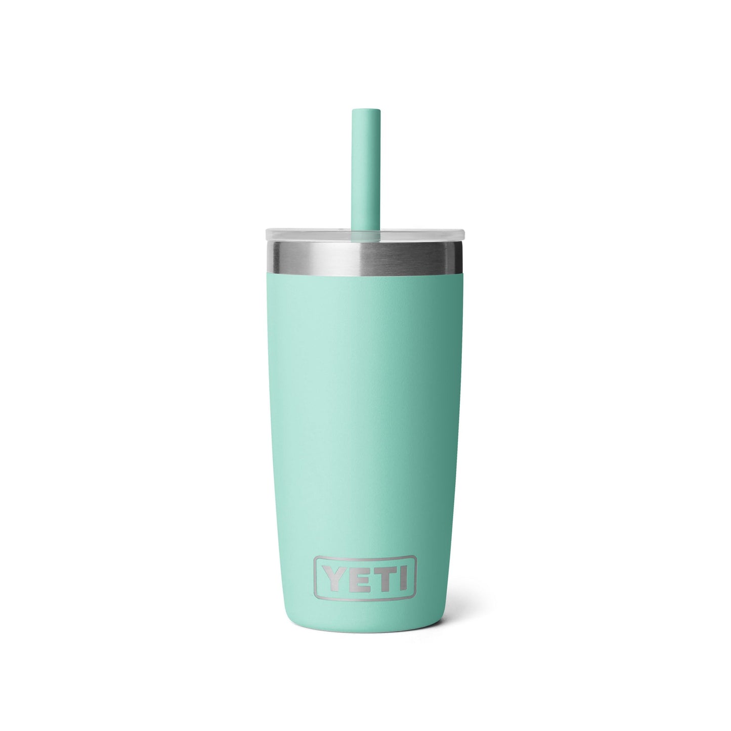 YETI Rambler Jr. 10 Oz Tumbler with Silicone Straw Lid, Seafoam