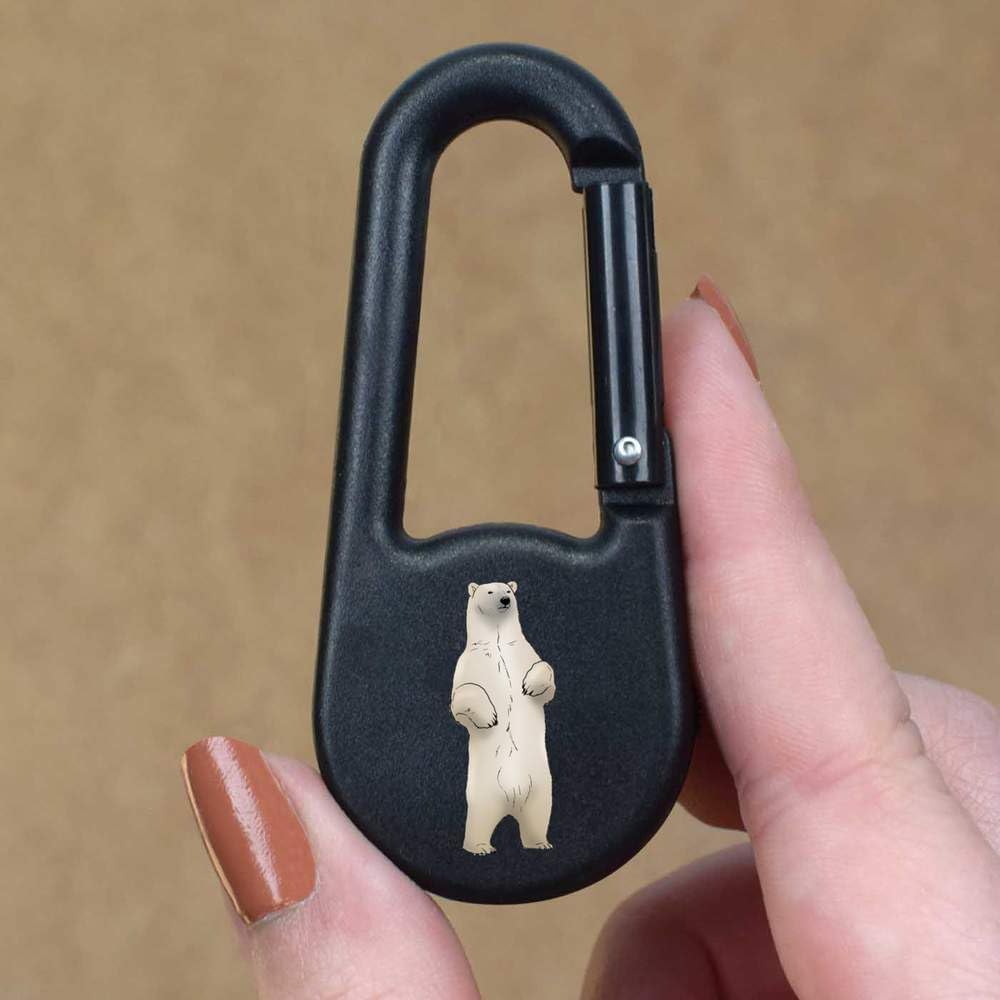 'Standing Polar Bear' Compass Keyring (KC00035459)