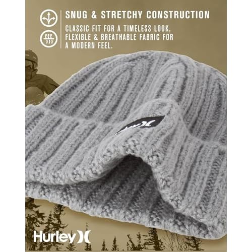 Hurley Men¡¯s Winter Hat ? Eagle Flats Cuffed Beanie