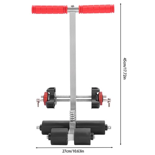 Striping Line Marking Machine, Hand-Push Tape Sticking Machine, Lane Marking Applicator, Manual Floor Court Paint Circles Striping Pasting Equipment for Basketball Road Parking Space