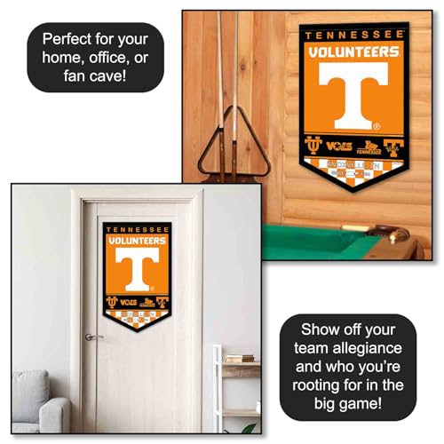 Tennessee Volunteers Heritage Banner - 15x24 Inch Felt Pennant for Fans