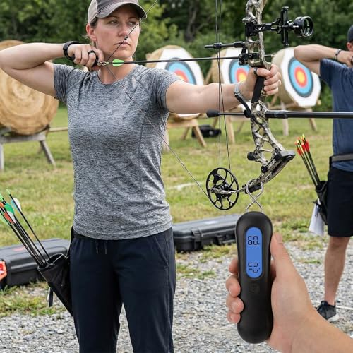 Upgraded Black Digital Bow Scale 110 lbs/50kg for Recurve & Compound Bows