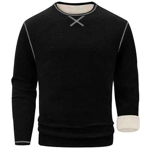 Sailwind Mens Thermal Underwear Long Sleeve Shirts Wool Base Layer Crewneck Top