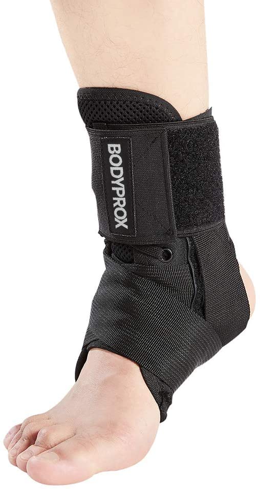 Bodyprox Ankle Brace Support Lace Up Stabilizer Medium - Men & Women