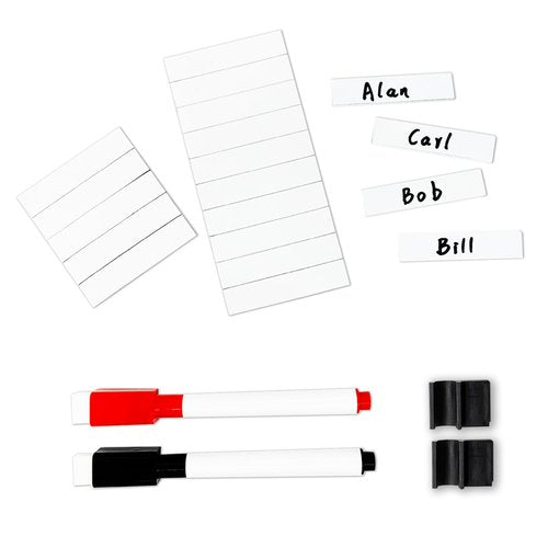Baseball Lineup Magnets,40Pcs 0.5 x 2.3 Inch Strong Magnetism Magnetic Baseball Lineup Board Reusable Magnets for Baseball Lineup Board Softball Magnetic Lineup Board for Dugout