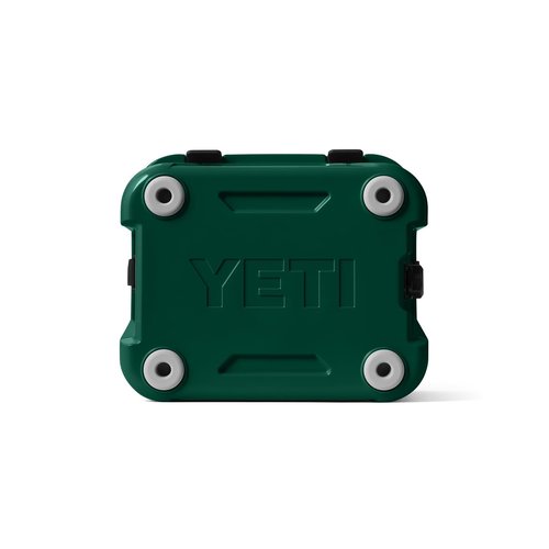 YETI Roadie 24 Hard Cooler with DoubleDuty Shoulder Strap and Drain Plug, Black Forest Green