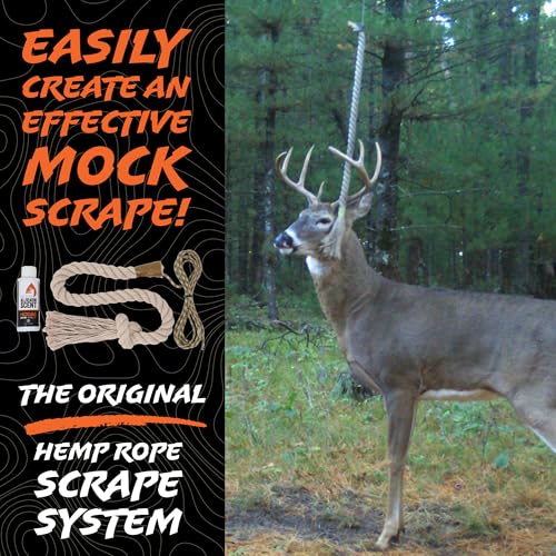 Whitetail Deer Scent Attractant Rope Kit for Hunting - AllSeason Formula
