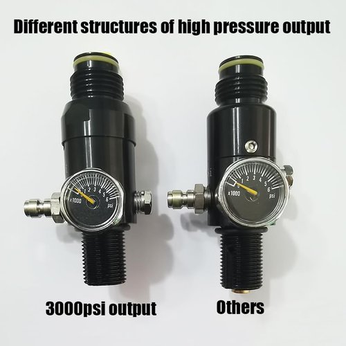 Aopkeo CO2 Compressed Air Tank Regulator Valve 5/8"-18UNF or M18*1.5 Input 4500psi for Paintball Airsoft PCP (3000psi Ouput, 5/8"-18UNF)
