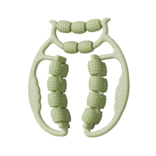 Muscle Roller for Leg Massage with 21 Wheels for Thigh Relief, Green