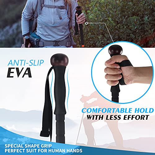 Multipurpose Telescopic Trekking Poles - Lightweight Aluminum Hiking & Hunting Sticks