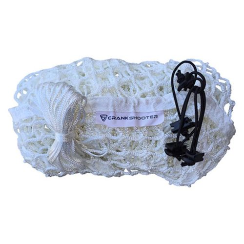 CRANKSHOOTER 4mm Youth, Elementary School Age 1000d Lacrosse 6'x6'x7' Replacement Net w/ 120' Lacing Cord & Bungees