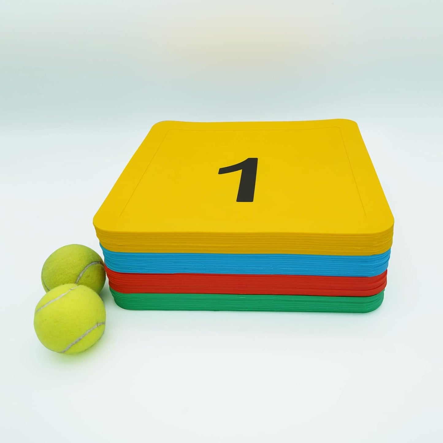 12inch Numbered Floor Spot Markers Thrown Down Baseball Bases Foot Yard Marker Hopscotch Square Mat