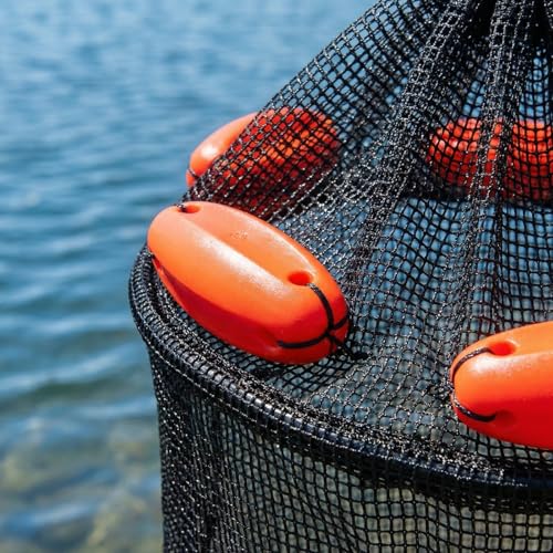 Foldable Floating Fish Basket for Live Bait and Fish Storage - 11 Gallons