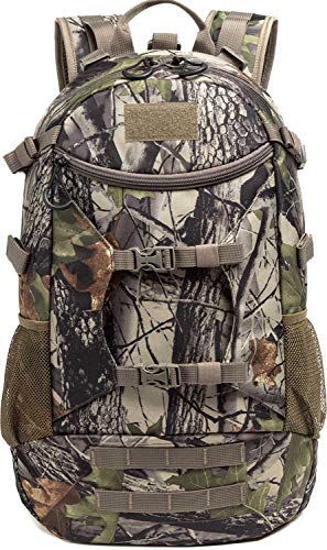 Camo Hunting Backpack with Rain Cover for Men Outdoor Daypack