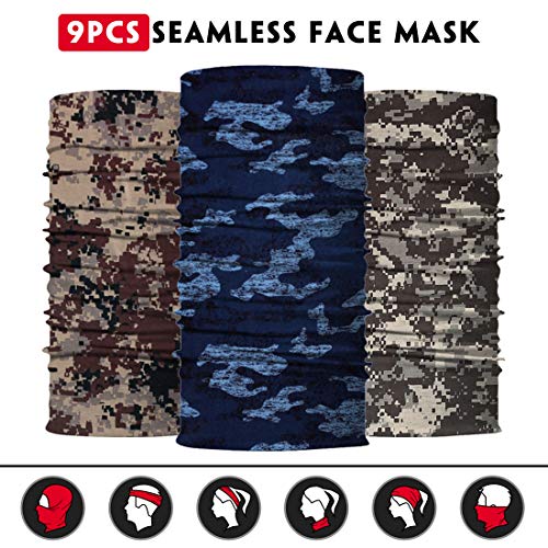 B-Camo Neck Gaiter for Men and Women Headwear Face Covering Mask - Seamless Versatile Balaclava