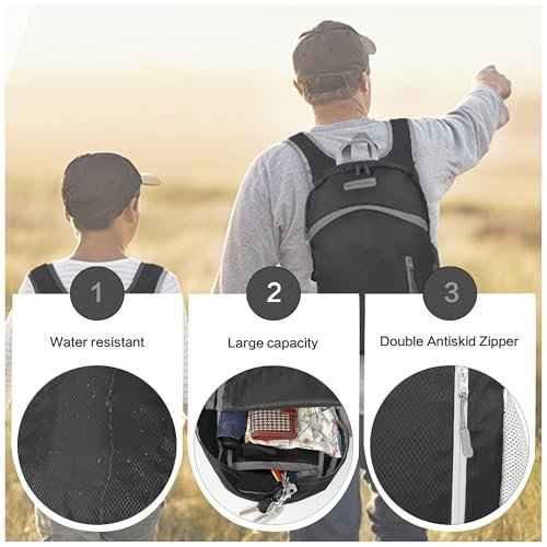 35L Foldable Waterproof Backpack For Outdoor Sports Travel Inside Wet Clothes Compartment Packable For Multiple