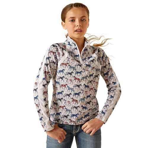 ARIAT Boys' Sunstopper 3.0 1/4 Zip Baselayer
