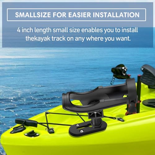 4 Inch Kayak Track Rail with 2 Pieces All-Season Mounting Hardware