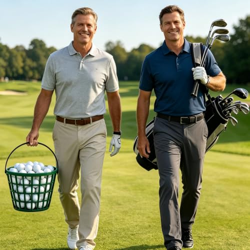 2-Pack Golf Ball Basket with Handle - Large Capacity Storage for Golf Practice & Course
