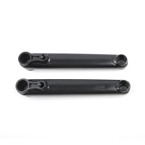 POLSO BMX Bike Crank Arms 170mm, 9/16"(14mm) Axle Diameter 19mm &1 Pair of Bicycle Pedals Suitable for BMX Bikes (BMX Crank)