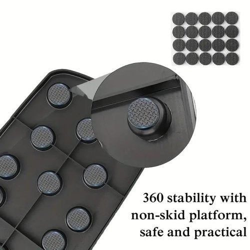 Multifunctional Push-Up Board Set ??Foldable 25?™â€?Push-Up Bar System with Color-Coded Muscle Training Zones, Resistance Bands, Anti-Slip Handles & Non-Slip Mat ??Home Gym Equipment for Chest, Back, Arms, Shoulders
