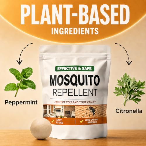 Mosquito Repellent Balls Indoor & Outdoor, 8 Pack - Last Up to 2 Months