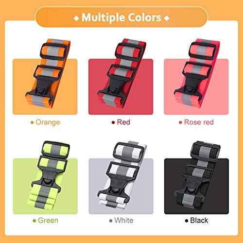 A-SAFETY Glow Belt - Reflective Running Belt (Yellow, Orange, Black, White)