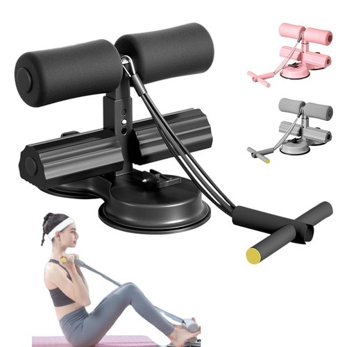 Upgraded Training Auxiliary Device, 2025 New Double Suction Cups Fixing, Multi-Adjustable Three Levels of Trainer Equipment, Abdominal Muscles Full Body Training for Home Gym Exercise (Black)