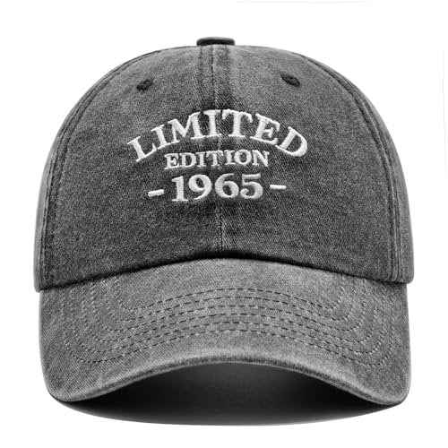 60th Birthday Gifts for Men Women, Happy 60th Birthday Decorations, Embroidered Baseball Cap Adjustable