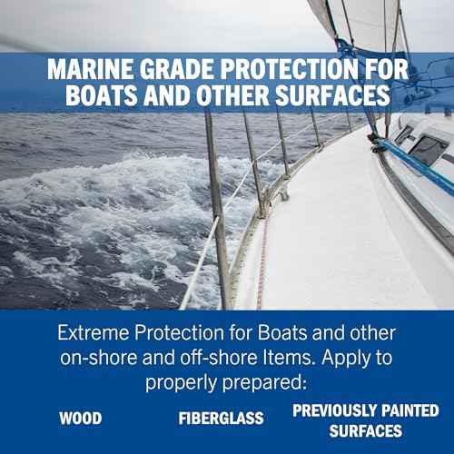 Rust-Oleum Available 207012 Marine Flat Boat Bottom Antifouling Enamel Paint, 1-Quart, Black, (Pack of 1), 32 Fl Oz