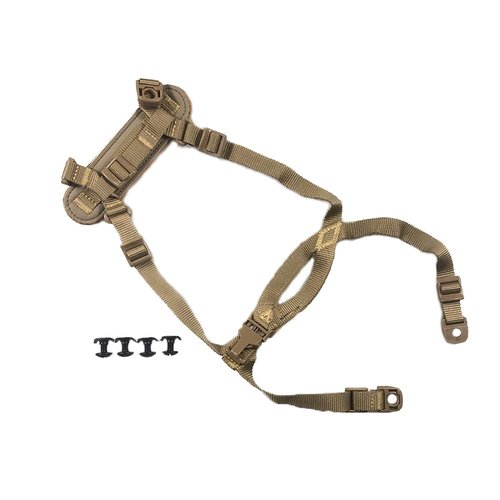 H World Shopping Airsoft Tactical MICH Helmet Retention System with 4 Points Chin Strap