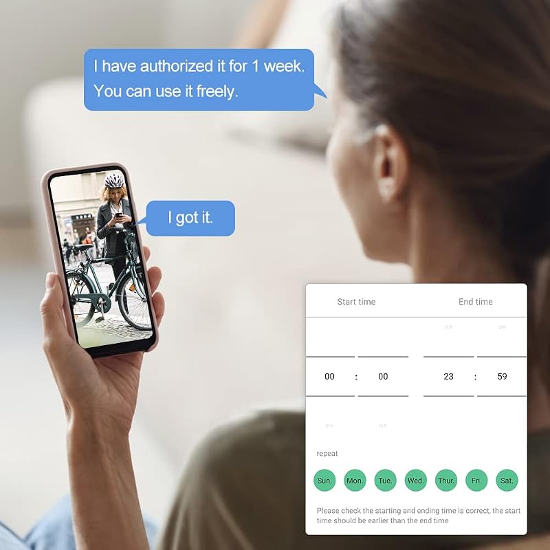Fingerprint Bike Lock with Keys and Bluetooth App (Variation: Black+C8-Black)