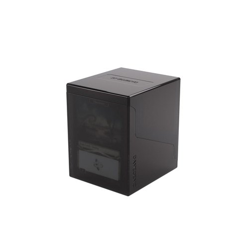 Gamegenic Bastion 100+ XL Deck Box - Compact, Secure, and Perfectly Organized for Your Trading Cards! Safely Protects 100+ Double-Sleeved Cards, Black Color, Made