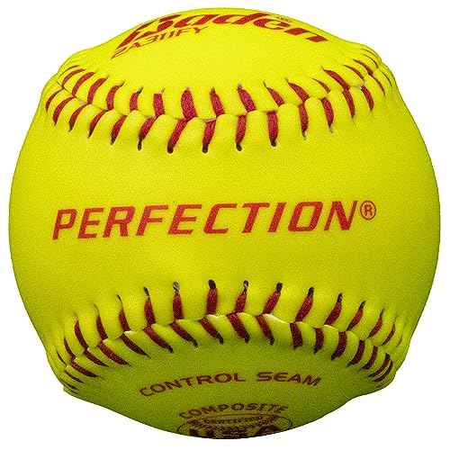 Baden ASA Synthetic Fastpitch Softballs - 11-Inch Official Size | Durable Design for Competitive Play | ASA League Softball