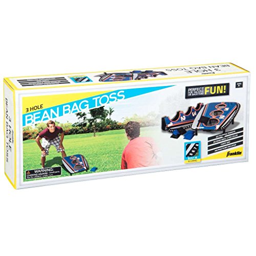 Franklin Sports Bean Bag Toss Yard Game ? 3 Hole Cornhole Board Set ? with 6 Bean Bags