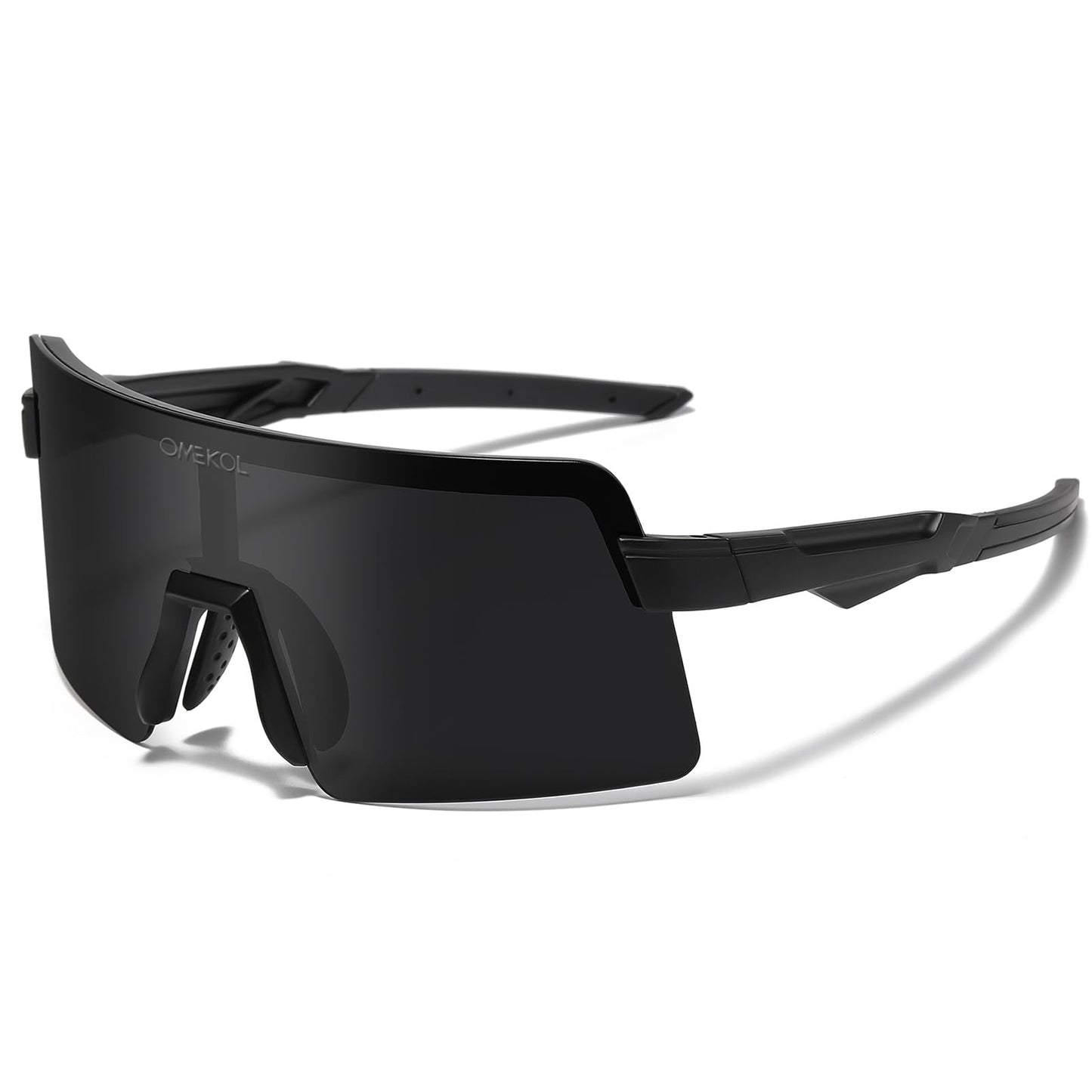 OMEKOL Age 8-18 Youth Polarized Baseball Sunglasses Boys Girls Sports Sun Glasses UV400 Goggles Head Width Less Than 5 Inch - AP1-S